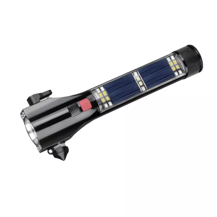 Solar Rechargeable Emergency LED Flashlight
